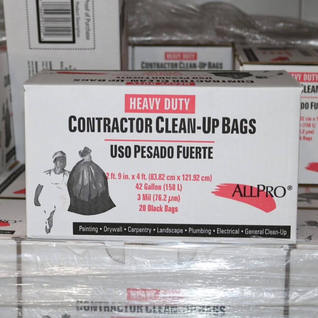 Allpro Contractor Clean-Up Bags, 3 mil, 42 gallon