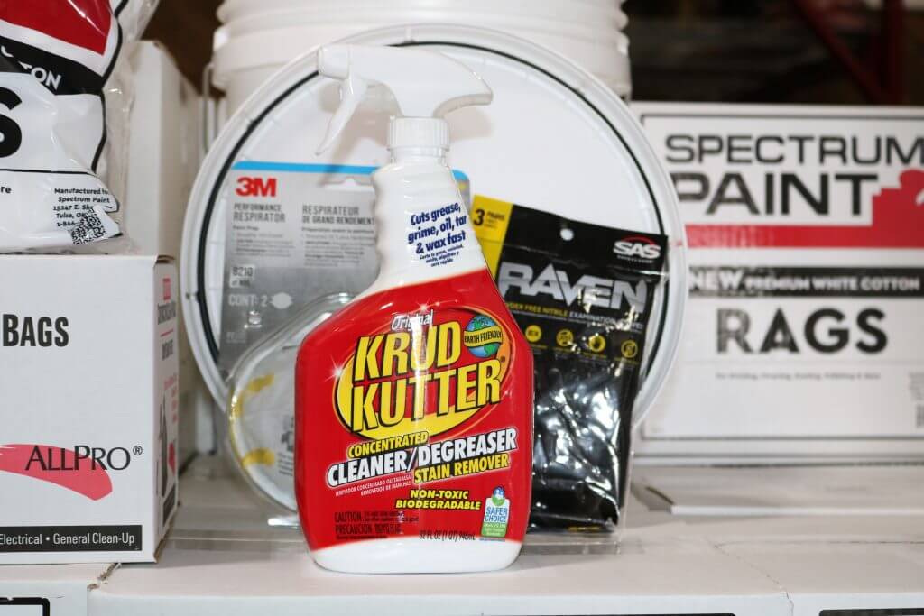 Project Essentials, highlight is Original Krud Kutter 32 oz., KK32 by Rustoleum